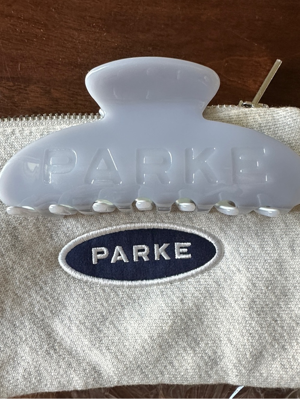 Parke Claw Clip Lilac and Pouch New in Bag
